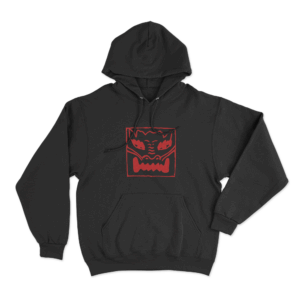 Dragon Face Unisex Hoodie Black
