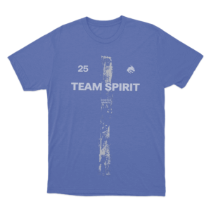 Team Spirit 25 Cross Style Unisex T Shirt Blue