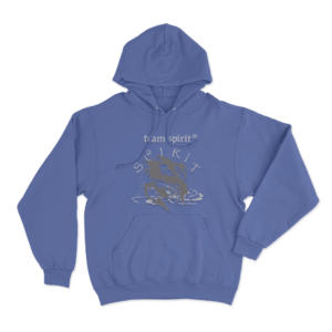 Team Spirit 25 Dragon Unisex Hoodie Blue