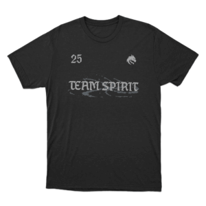 Team Spirit 25 Unisex T Shirt Black