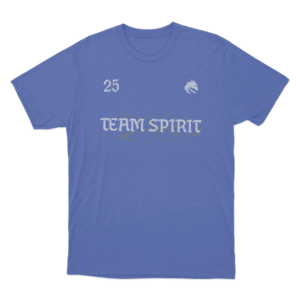 Team Spirit 25 Unisex T Shirt Blue