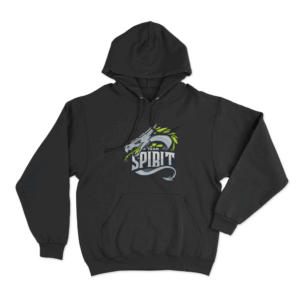 Team Spirit Vintage Logo Unisex Hoodie Black