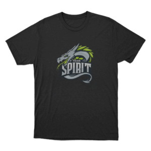 Team Spirit Vintage Logo Unisex T Shirt Black