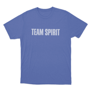 Team Spirit Wordmark Unisex T Shirt Blue